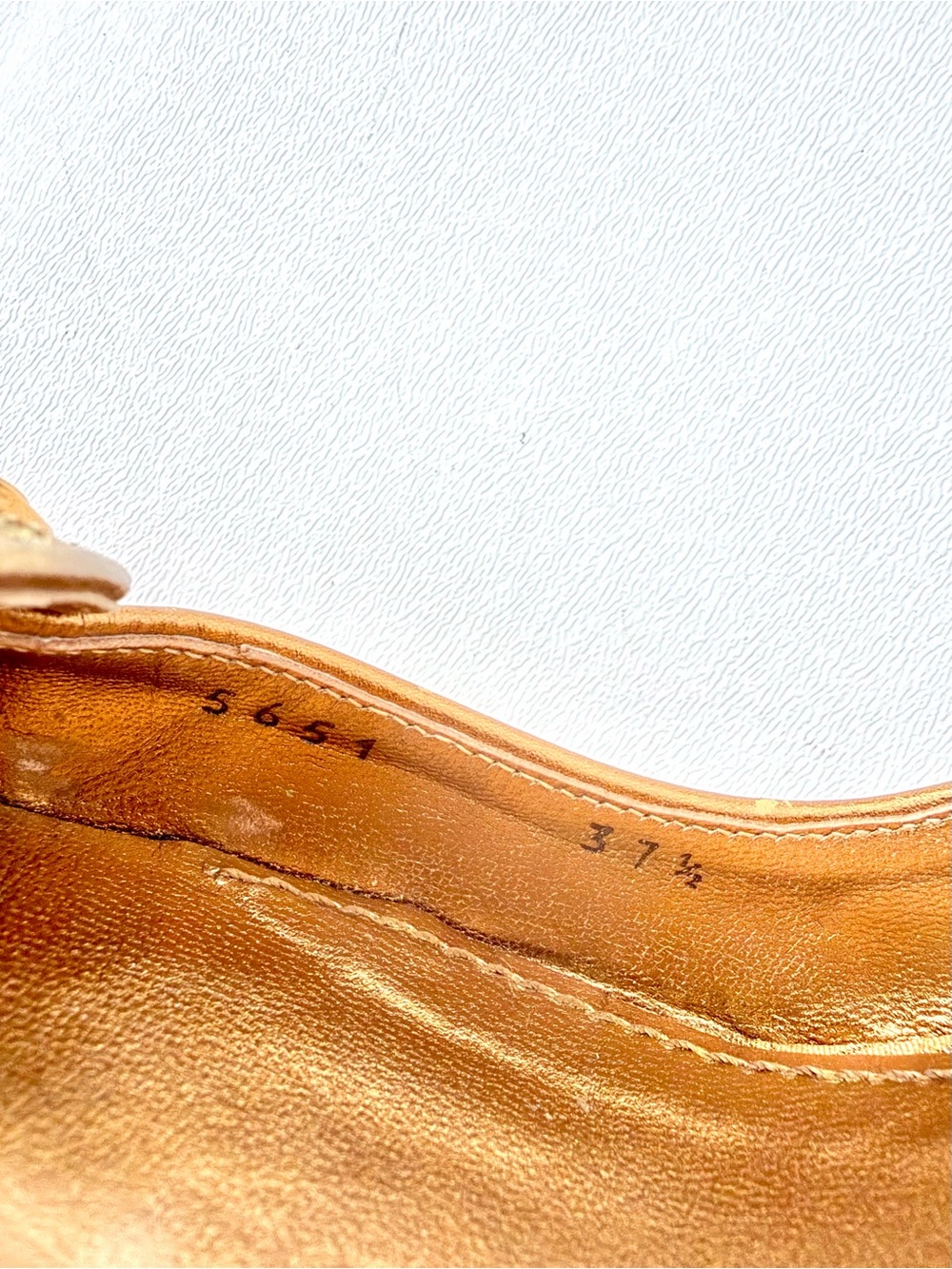 DOLCE & GABBANA | Vintage Gold Brocade Slingback Kitten Heel Pumps EU 37.5 - Picture 16 of 17